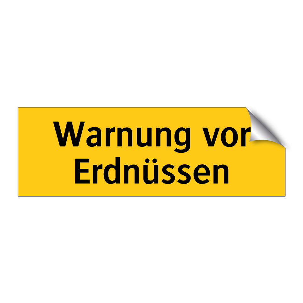 Warnung vor Erdnüssen