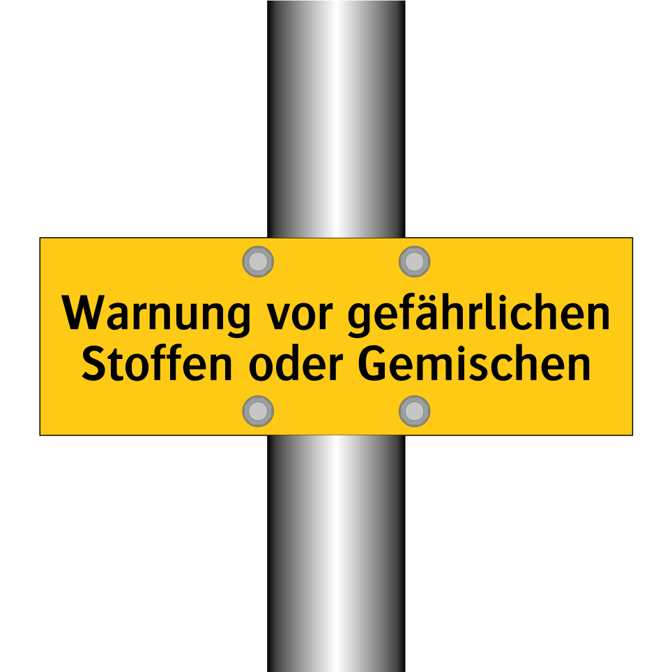 Warnung vor gefährlichen Stoffen oder Gemischen