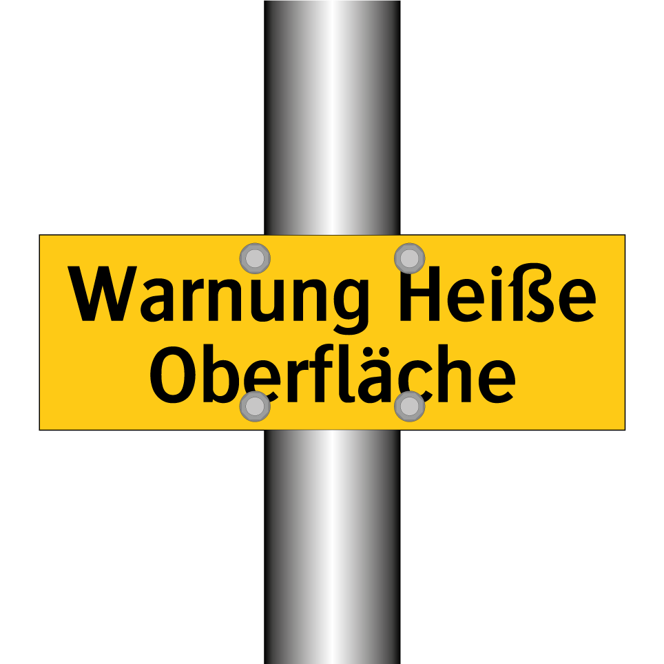 Warnung Heiße Oberfläche