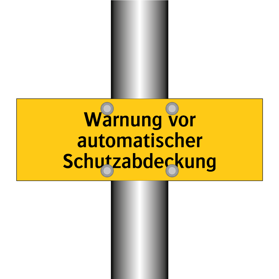 Warnung vor automatischer Schutzabdeckung