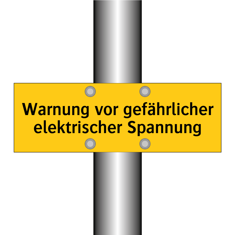 Warnung vor gefährlicher elektrischer Spannung