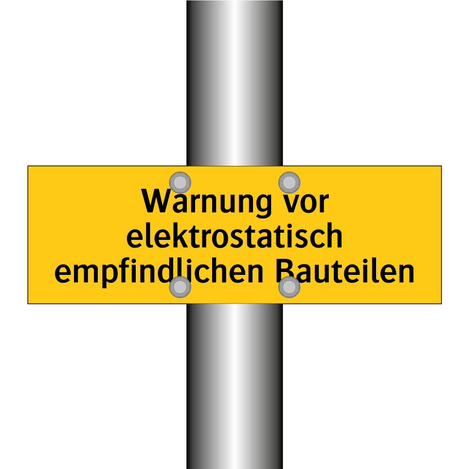 Warnung vor elektrostatisch empfindlichen Bauteilen