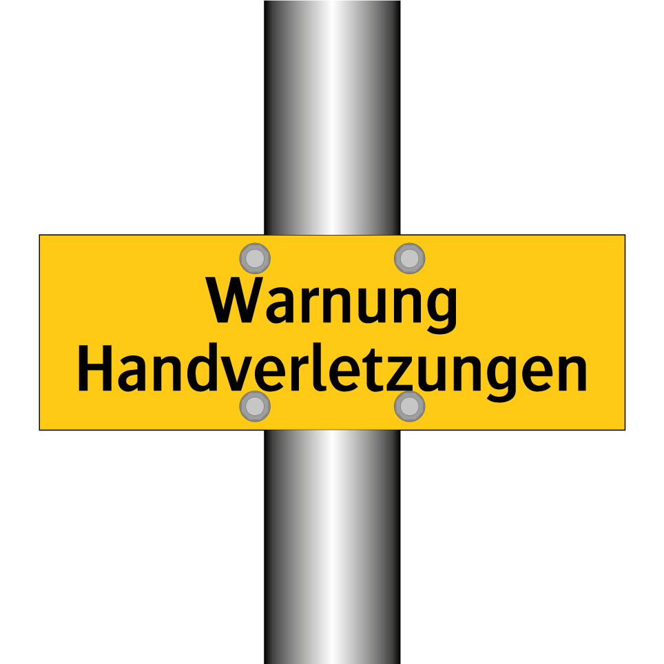 Warnung Handverletzungen