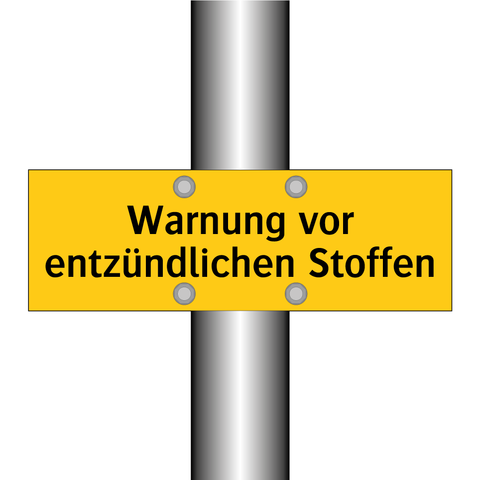 Warnung vor entzündlichen Stoffen