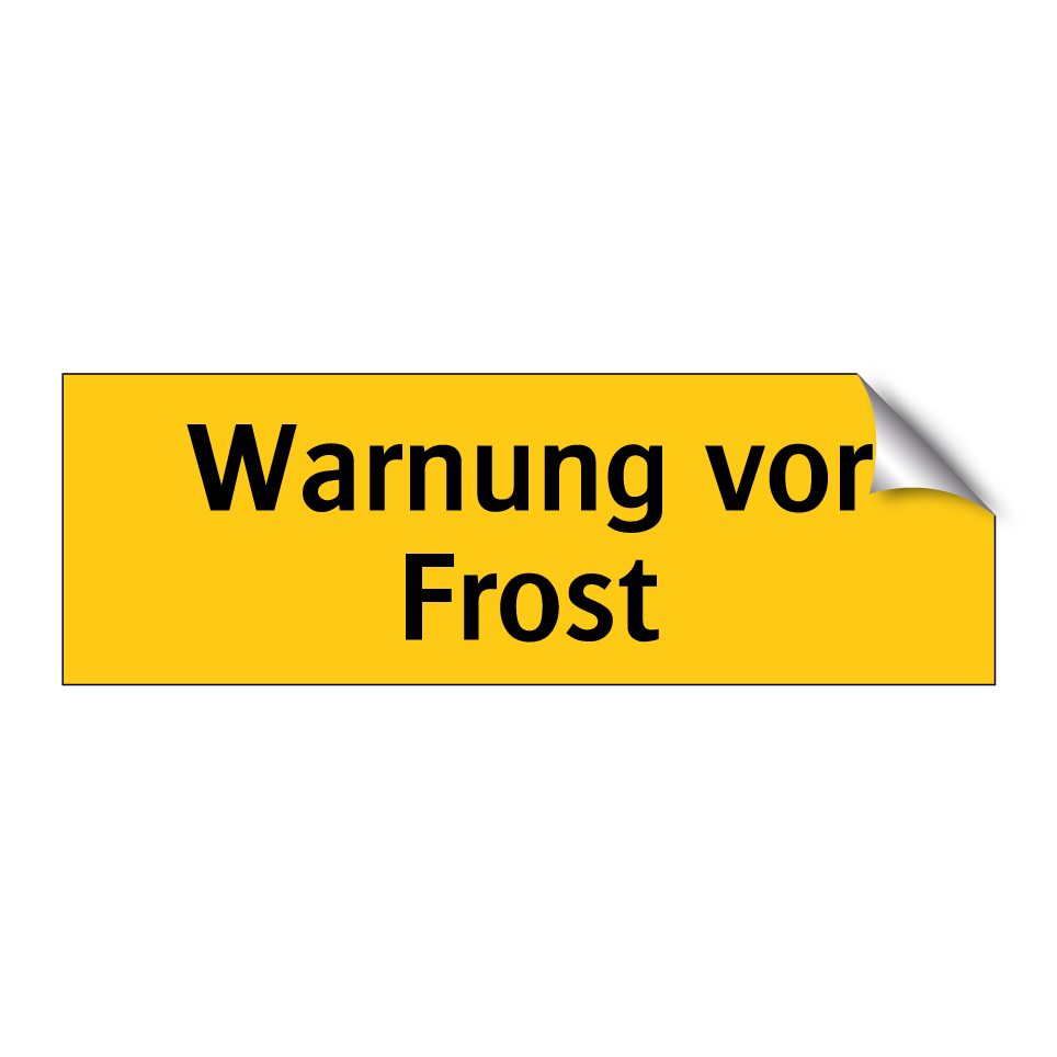 Warnung vor Frost