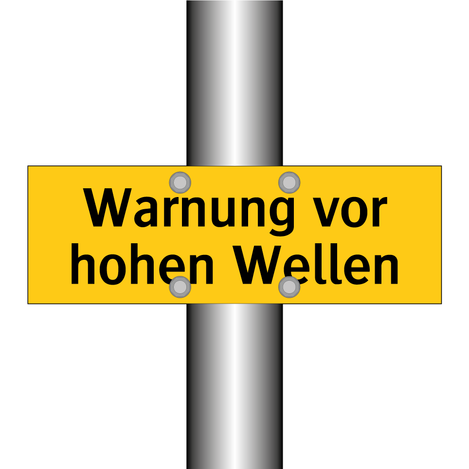Warnung vor hohen Wellen
