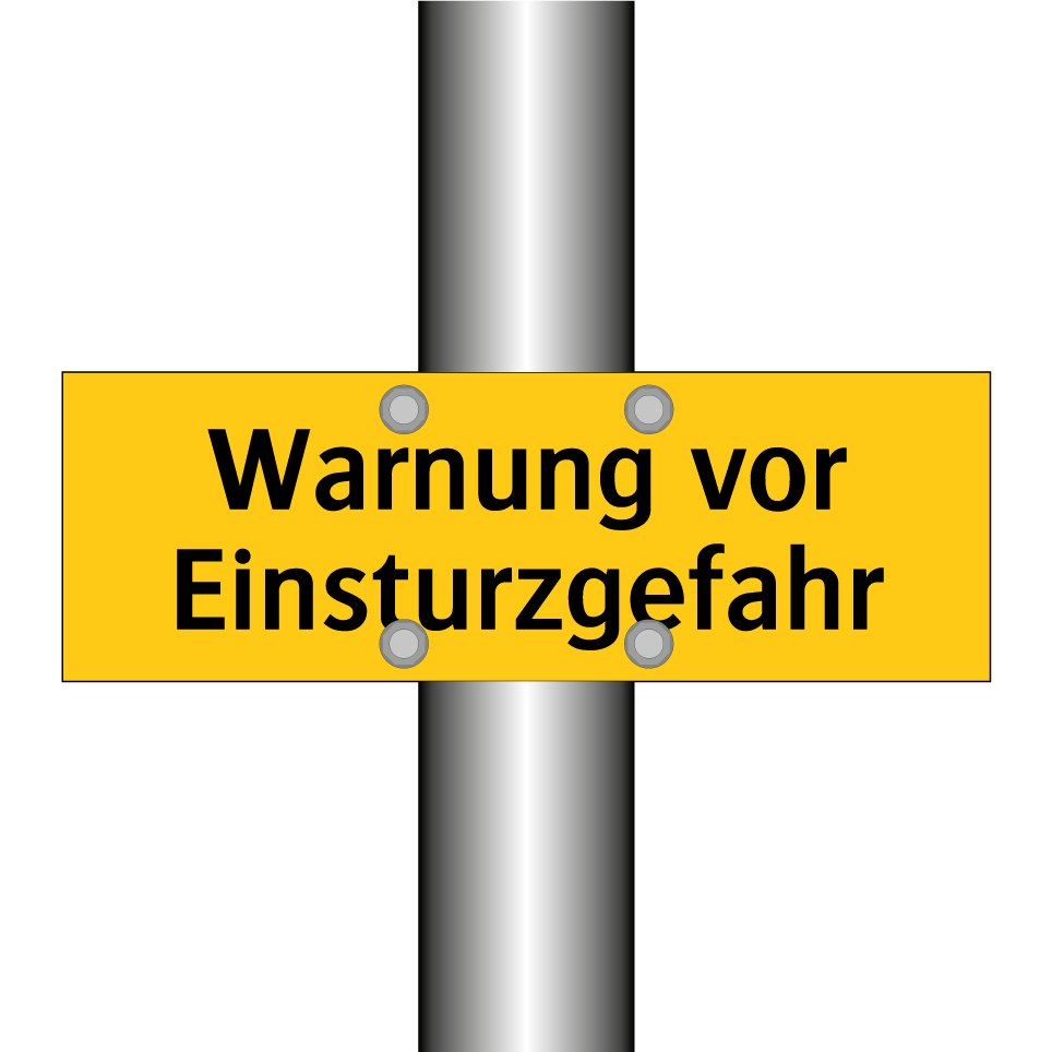 Warnung vor Einsturzgefahr