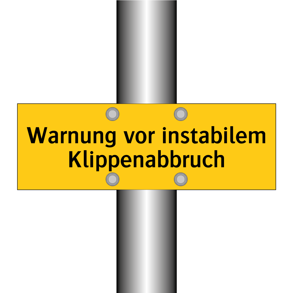 Warnung vor instabilem Klippenabbruch