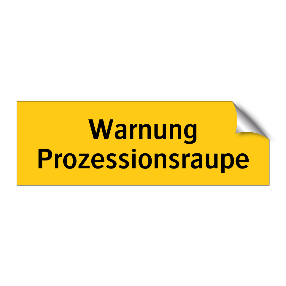 Warnung Prozessionsraupe