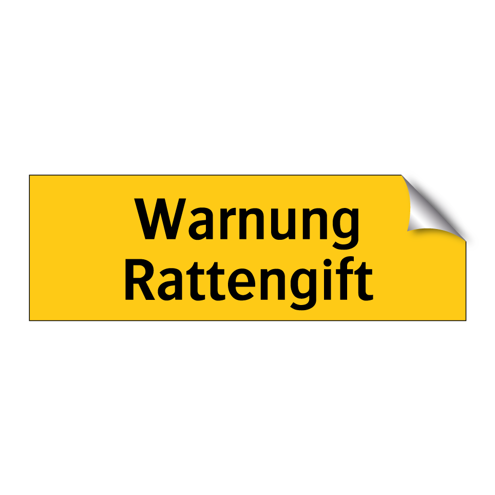Warnung Rattengift
