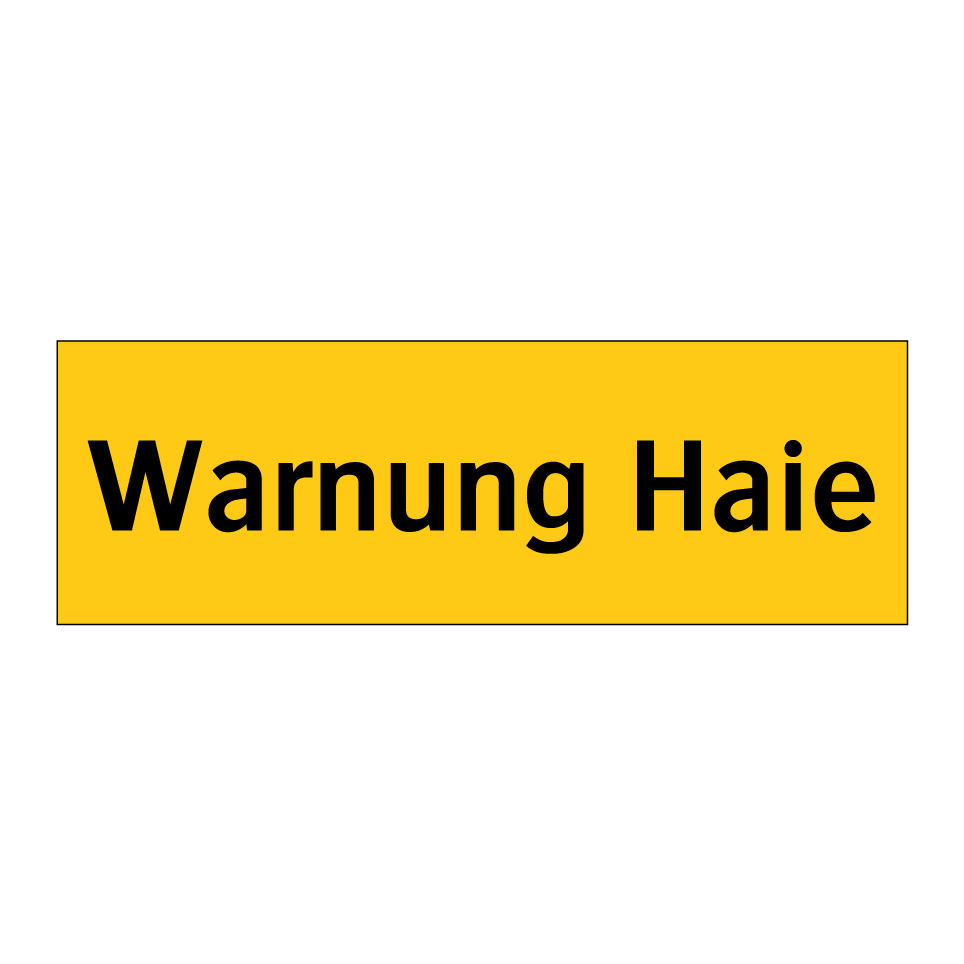 Warnung Haie