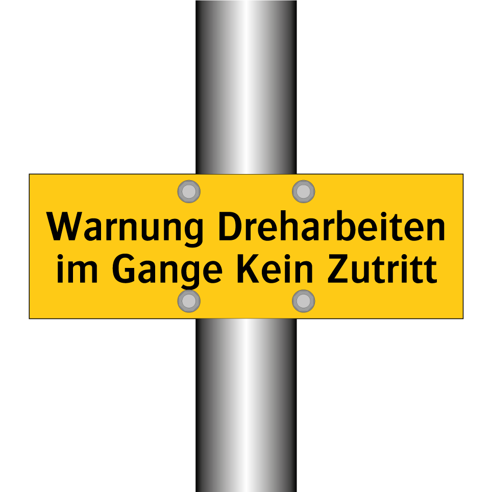 Warnung Dreharbeiten im Gange Kein Zutritt