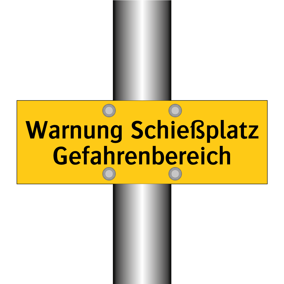 Warnung Schießplatz Gefahrenbereich