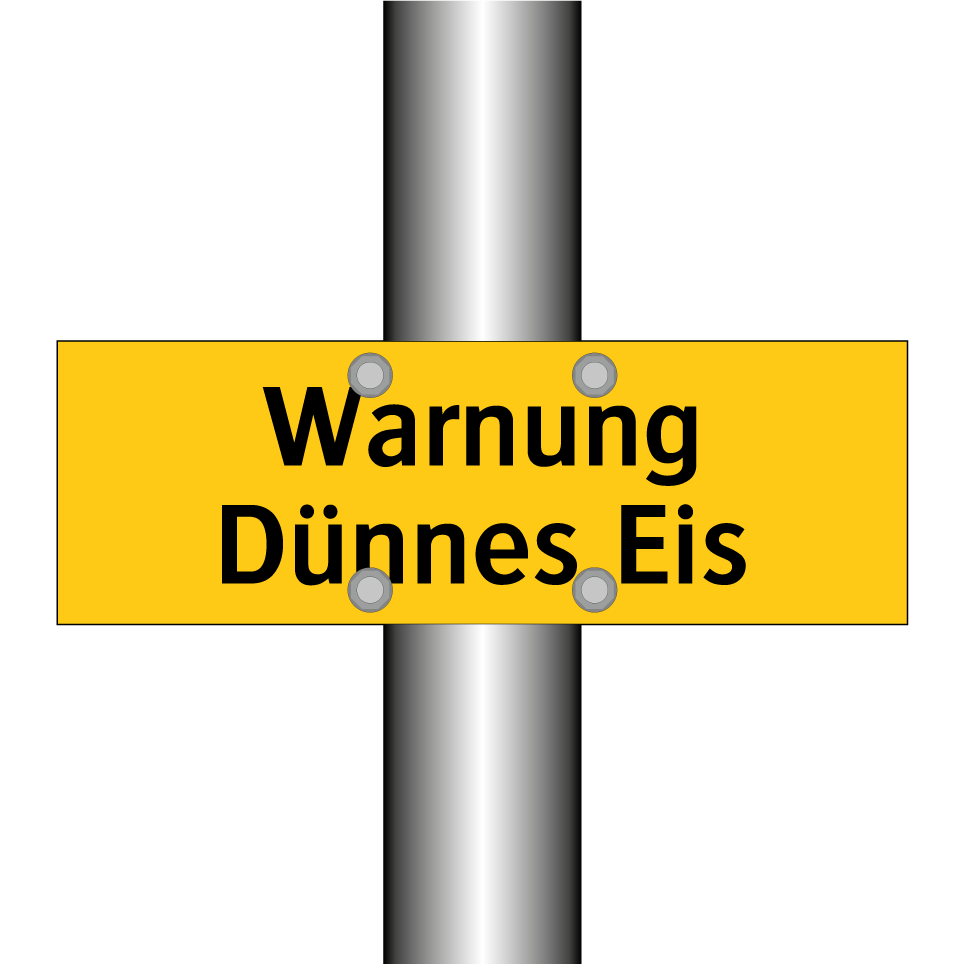 Warnung Dünnes Eis