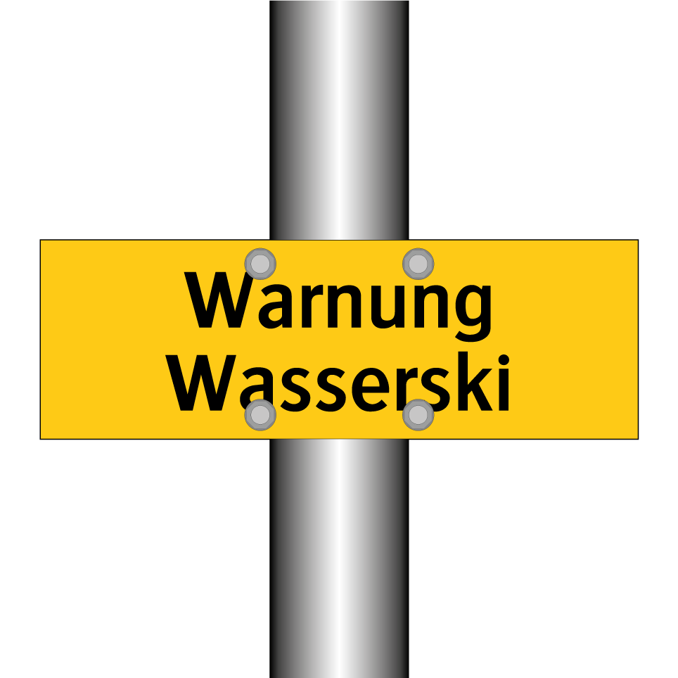 Warnung Wasserski