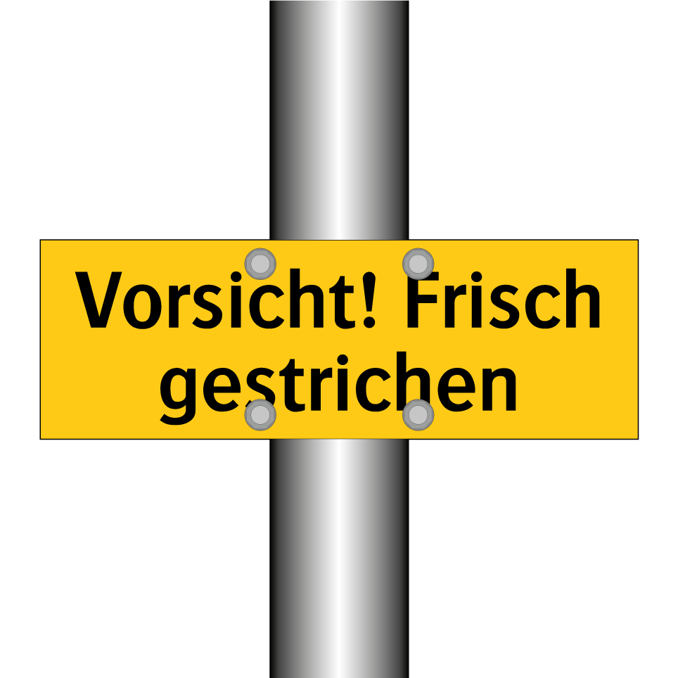 Vorsicht! Frisch gestrichen