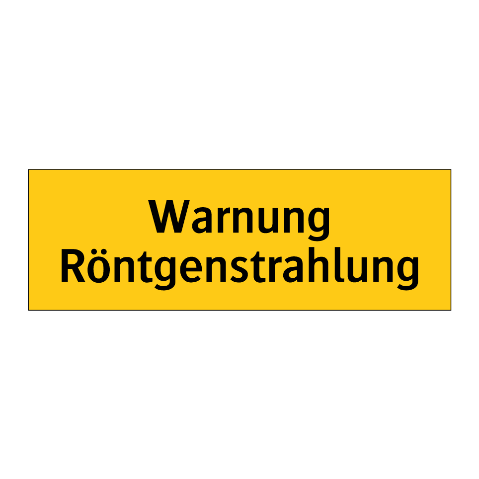 Warnung Röntgenstrahlung