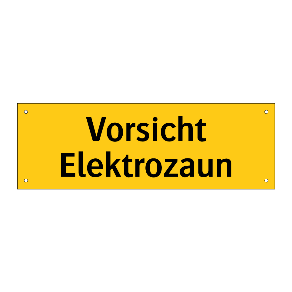 Vorsicht Elektrozaun