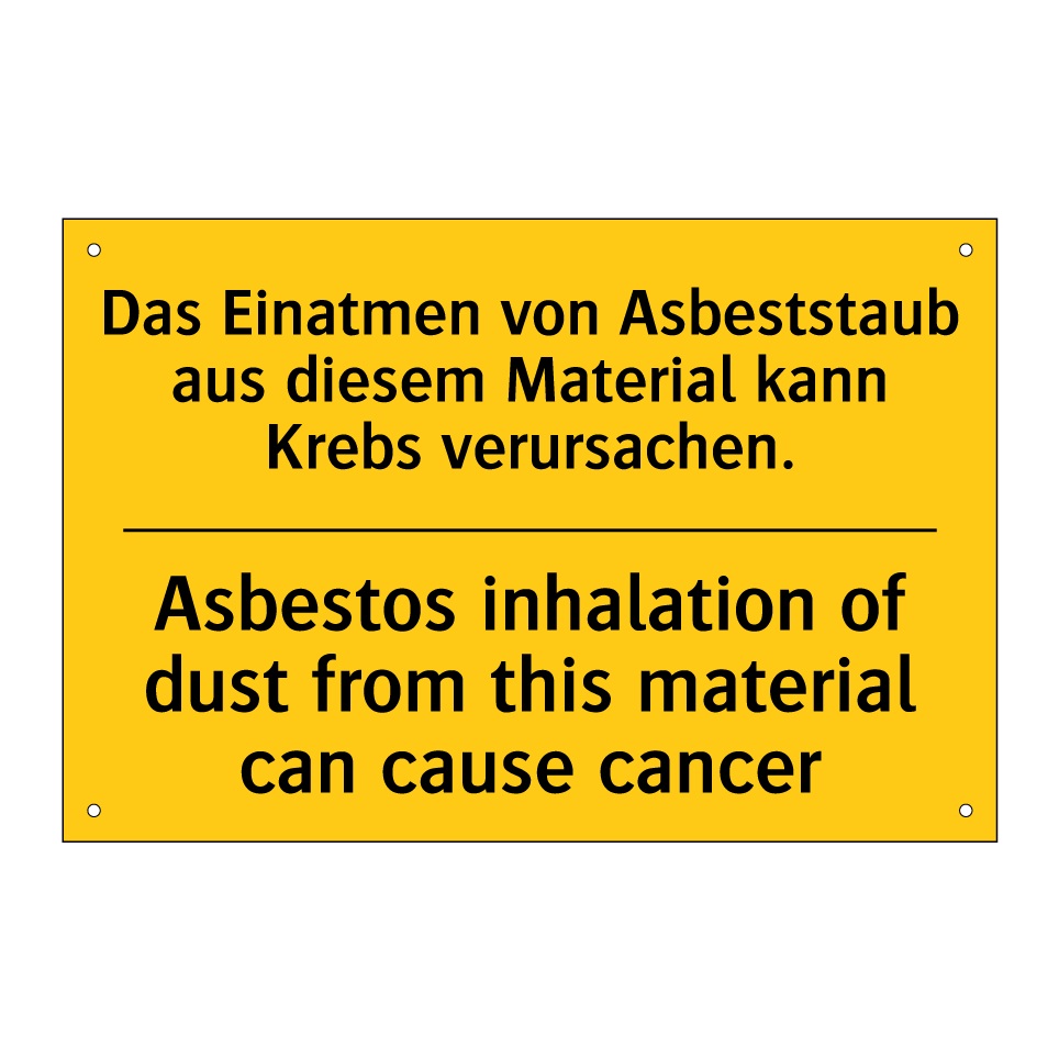 Das Einatmen von Asbeststaub aus /.../ - Asbestos inhalation of dust from /.../