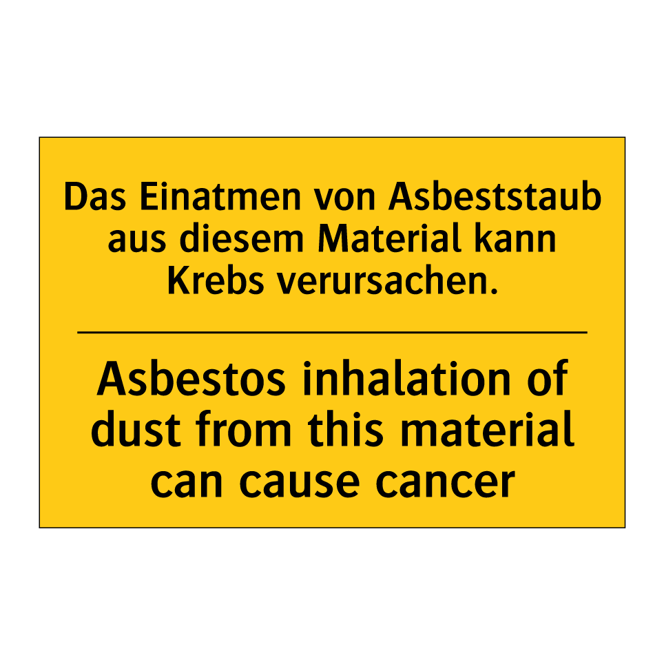 Das Einatmen von Asbeststaub aus /.../ - Asbestos inhalation of dust from /.../