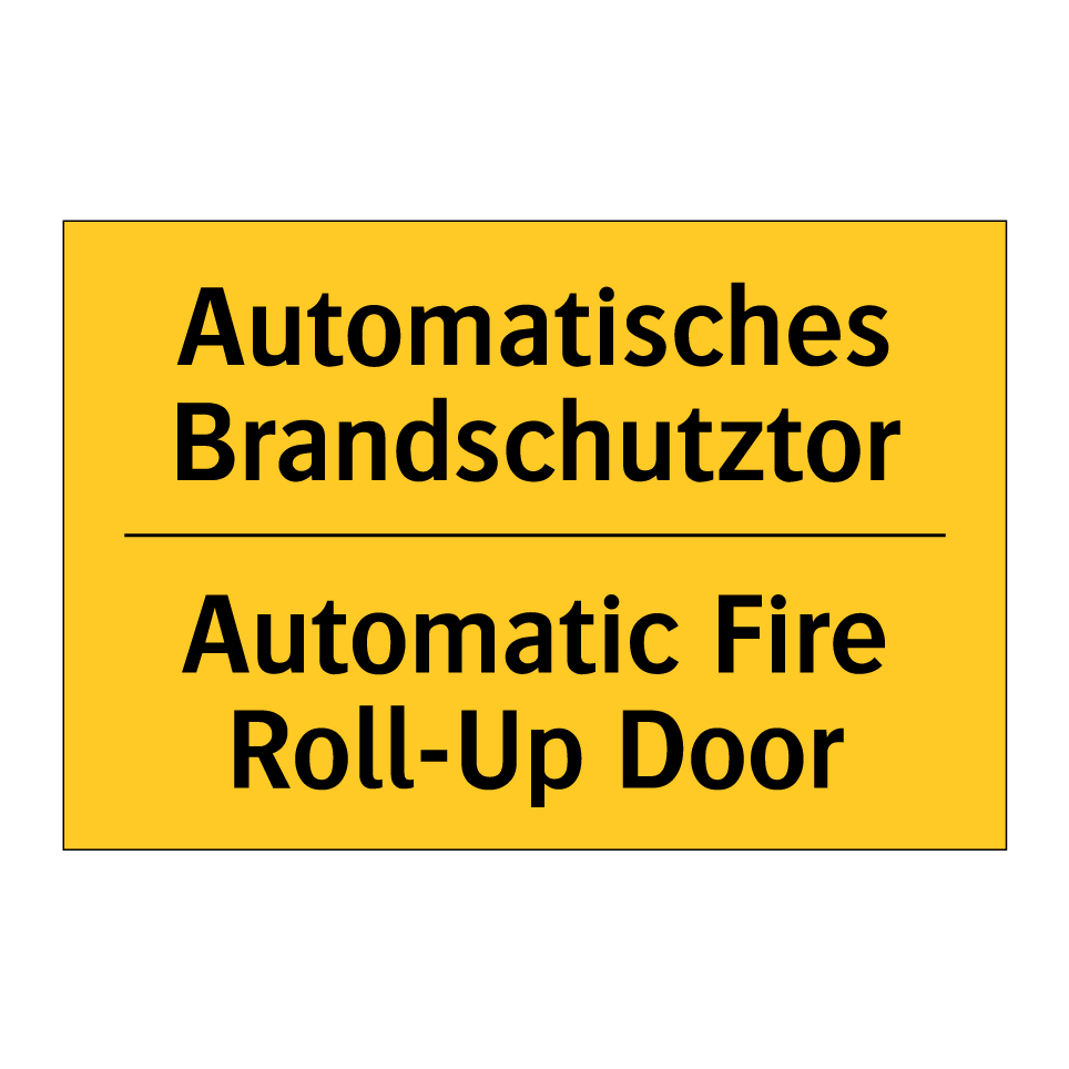 Automatisches Brandschutztor - Automatic Fire Roll-Up Door