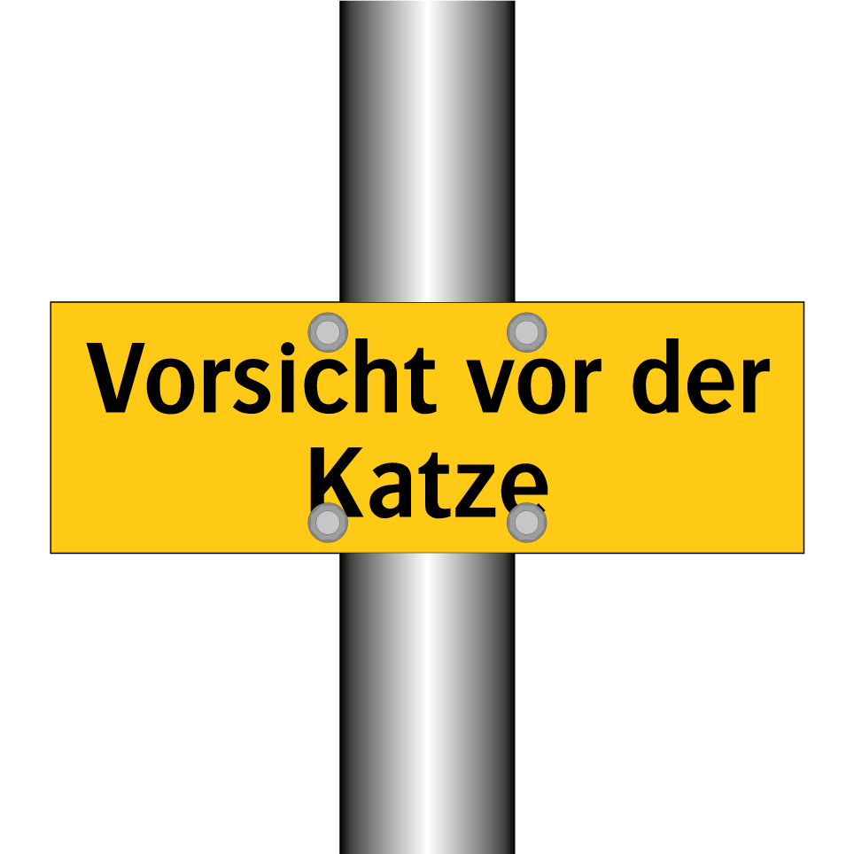 Vorsicht vor der Katze