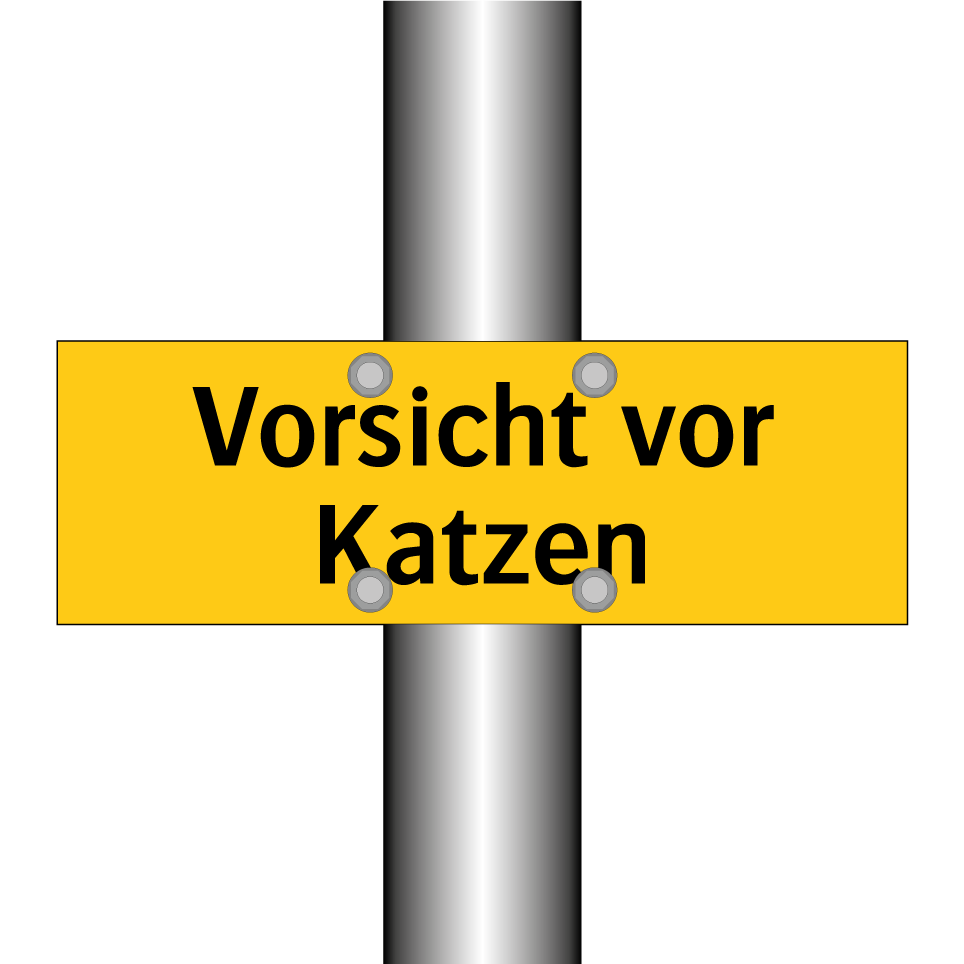 Vorsicht vor Katzen