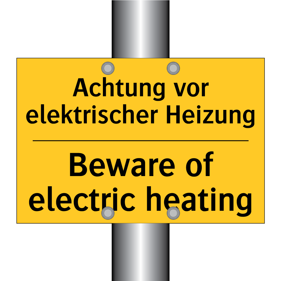 Achtung vor elektrischer Heizung/.../ - Beware of electric heating