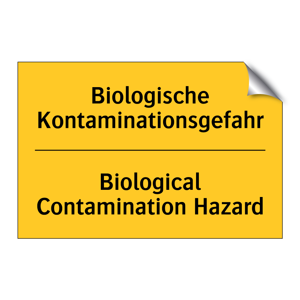 Biologische Kontaminationsgefahr/.../ - Biological Contamination Hazard/.../
