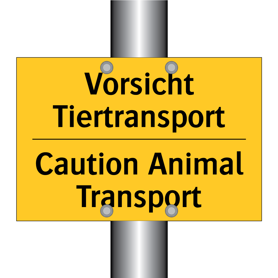 Vorsicht Tiertransport - Caution Animal Transport