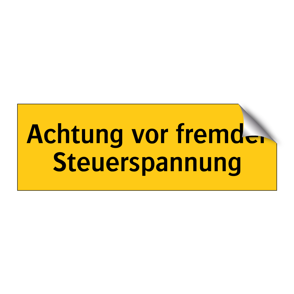Achtung vor fremder Steuerspannung