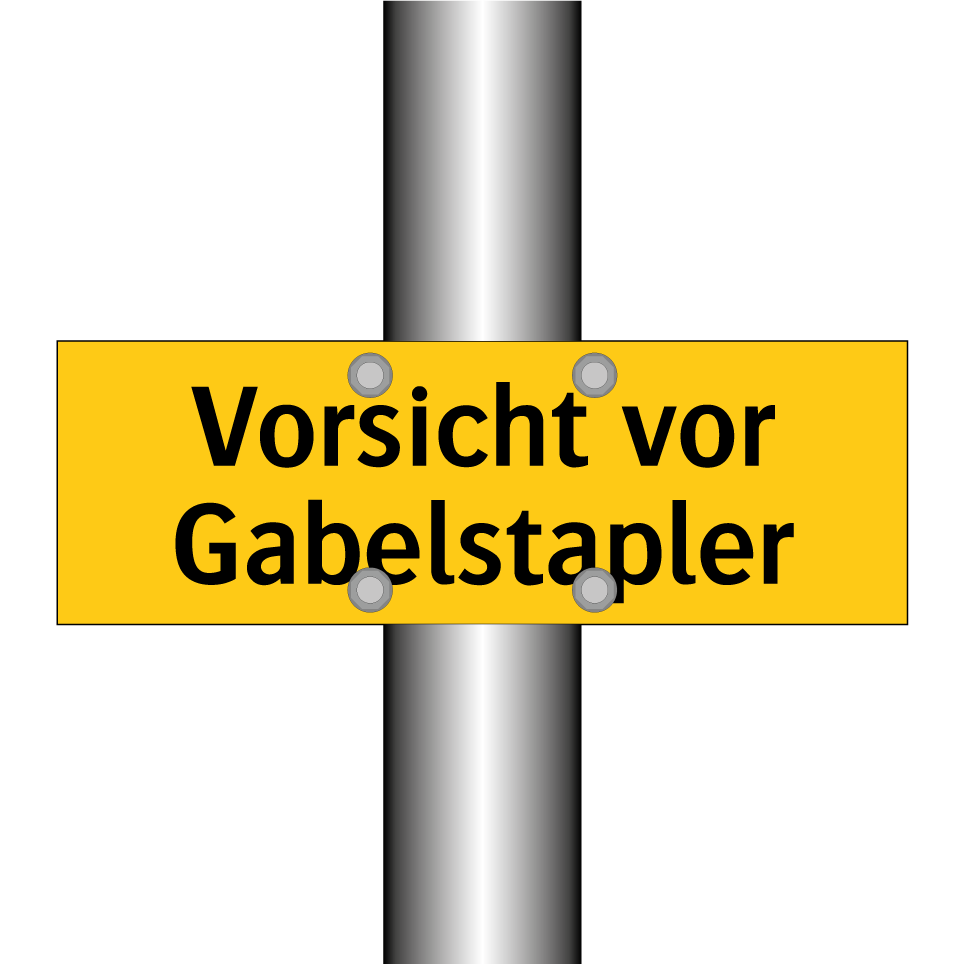 Vorsicht vor Gabelstapler