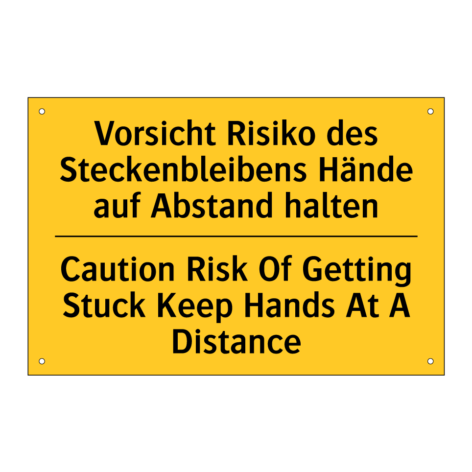 Vorsicht Risiko des Steckenbleibens /.../ - Caution Risk Of Getting Stuck /.../
