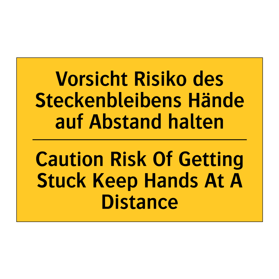 Vorsicht Risiko des Steckenbleibens /.../ - Caution Risk Of Getting Stuck /.../