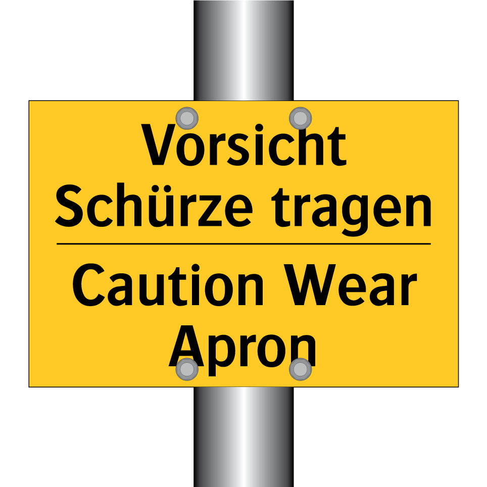 Vorsicht Schürze tragen - Caution Wear Apron