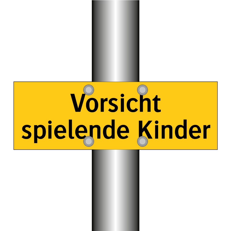 Vorsicht spielende Kinder