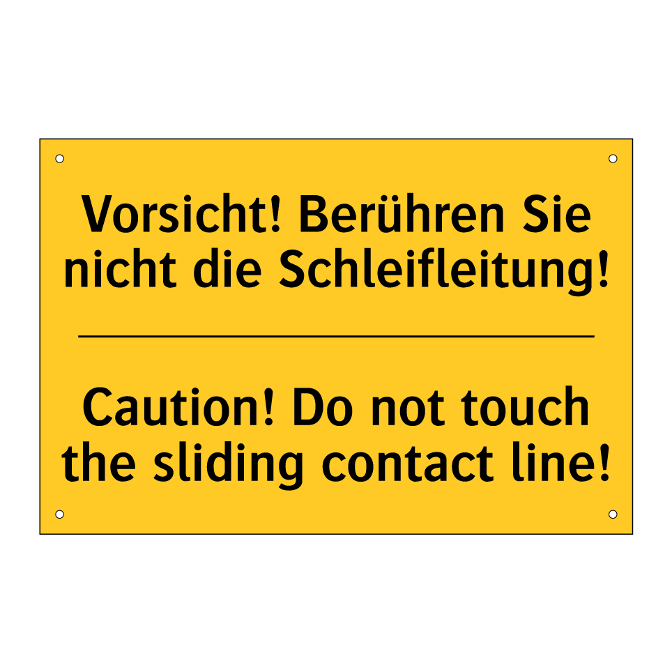Vorsicht! Berühren Sie nicht die /.../ - Caution! Do not touch the sliding /.../