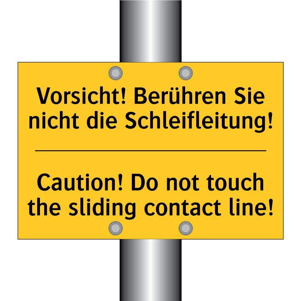 Vorsicht! Berühren Sie nicht die /.../ - Caution! Do not touch the sliding /.../