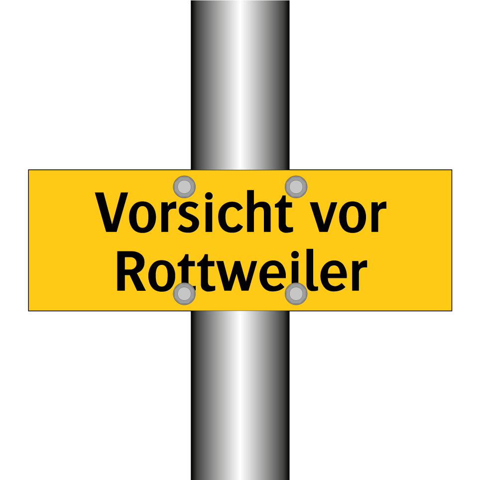Vorsicht vor Rottweiler