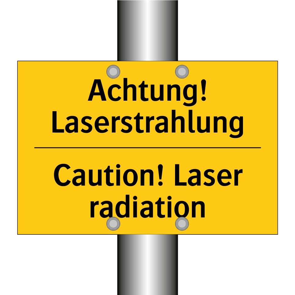 Achtung! Laserstrahlung - Caution! Laser radiation
