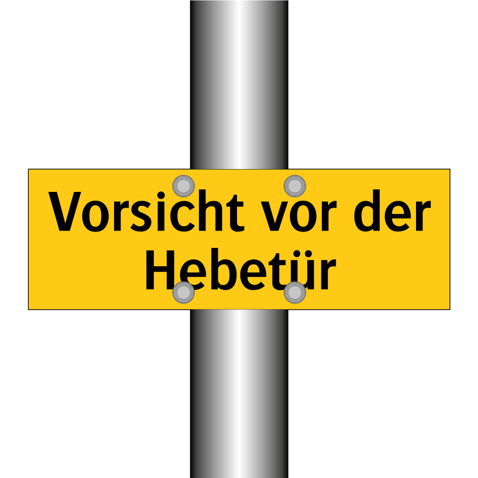 Vorsicht vor der Hebetür