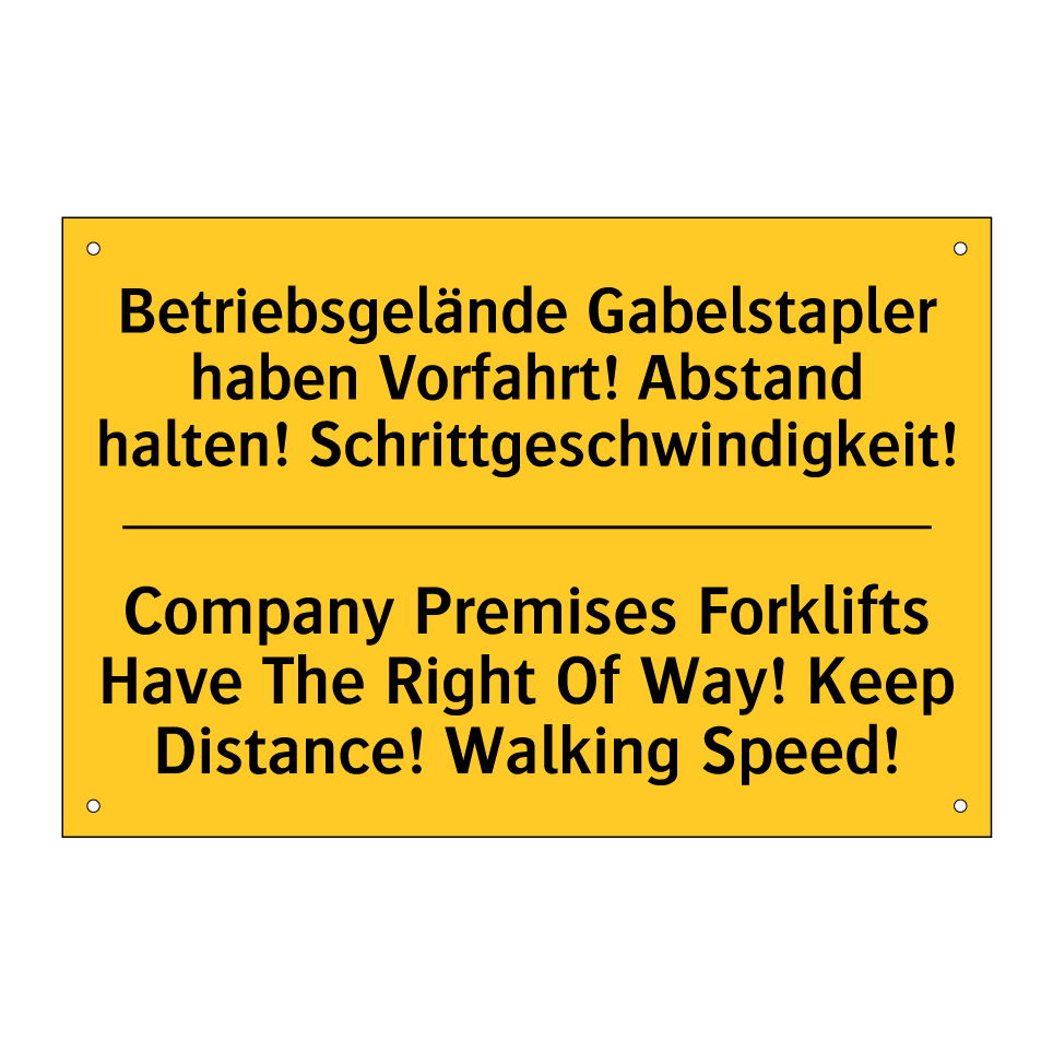 Betriebsgelände Gabelstapler haben /.../ - Company Premises Forklifts Have /.../