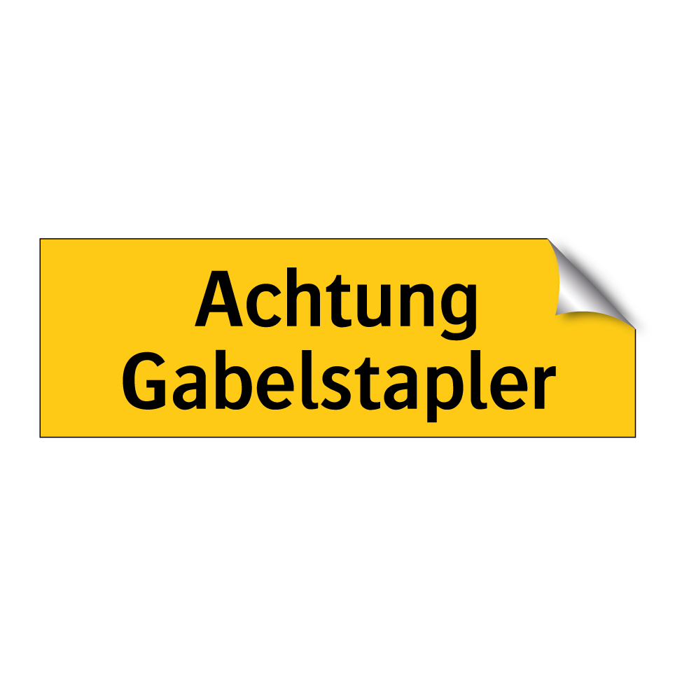 Achtung Gabelstapler