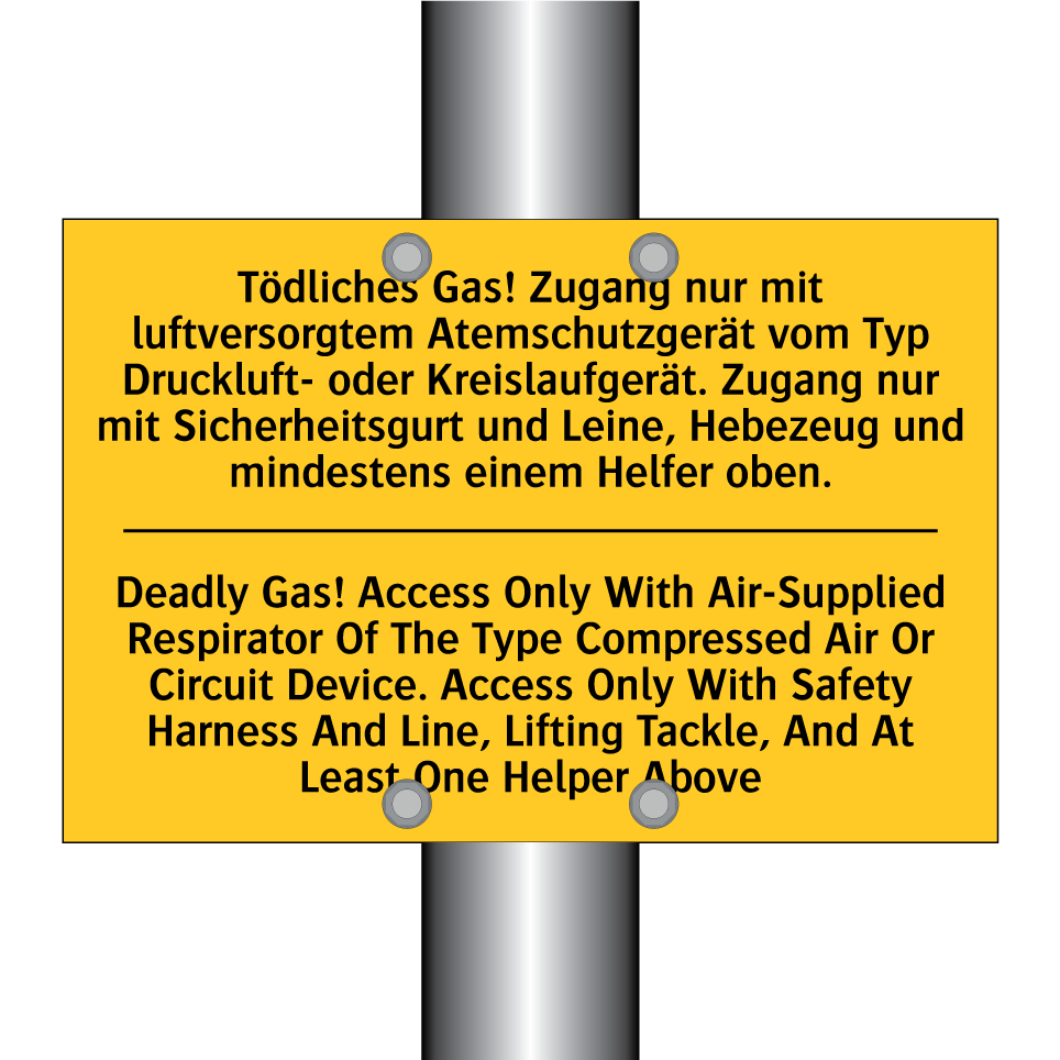 Tödliches Gas! Zugang nur mit /.../ - Deadly Gas! Access Only With Air-Supplied /.../