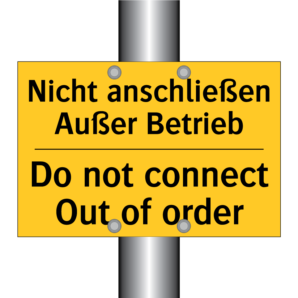 Nicht anschließen Außer Betrieb/.../ - Do not connect Out of order