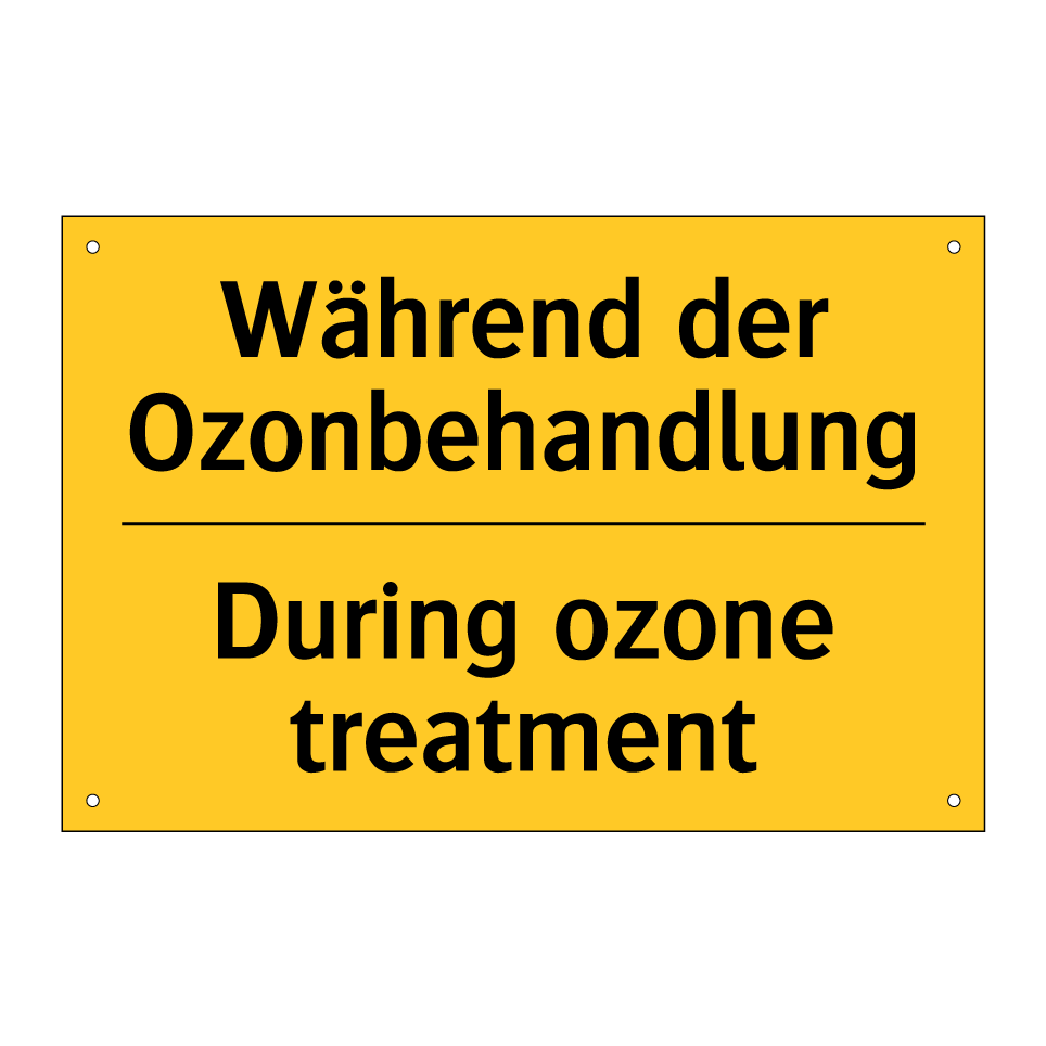 Während der Ozonbehandlung - During ozone treatment