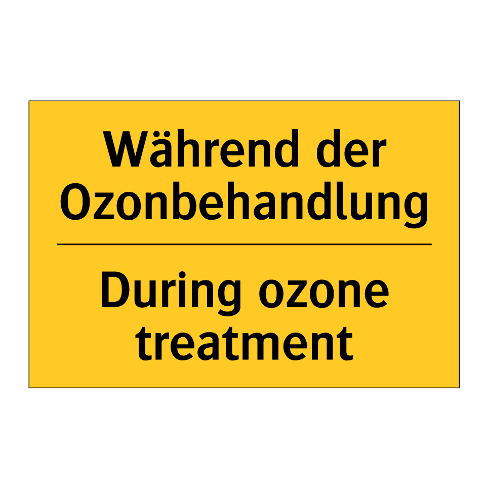 Während der Ozonbehandlung - During ozone treatment