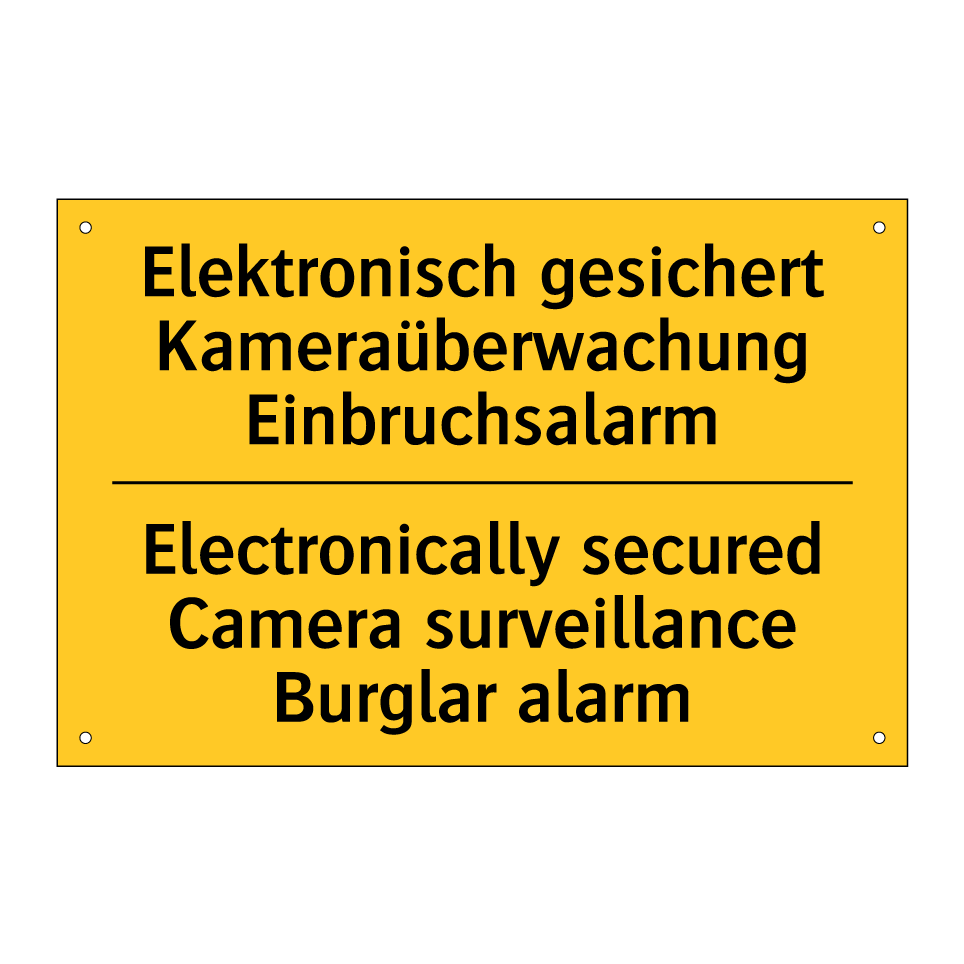 Elektronisch gesichert Kameraüberwachung /.../ - Electronically secured Camera /.../