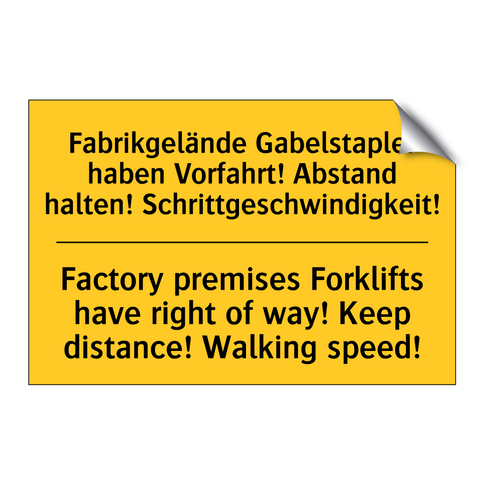 Fabrikgelände Gabelstapler haben /.../ - Factory premises Forklifts have /.../