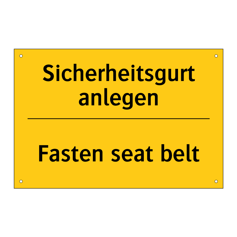 Sicherheitsgurt anlegen - Fasten seat belt